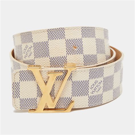 Products by Louis Vuitton: LV initials Damier Azur Belt